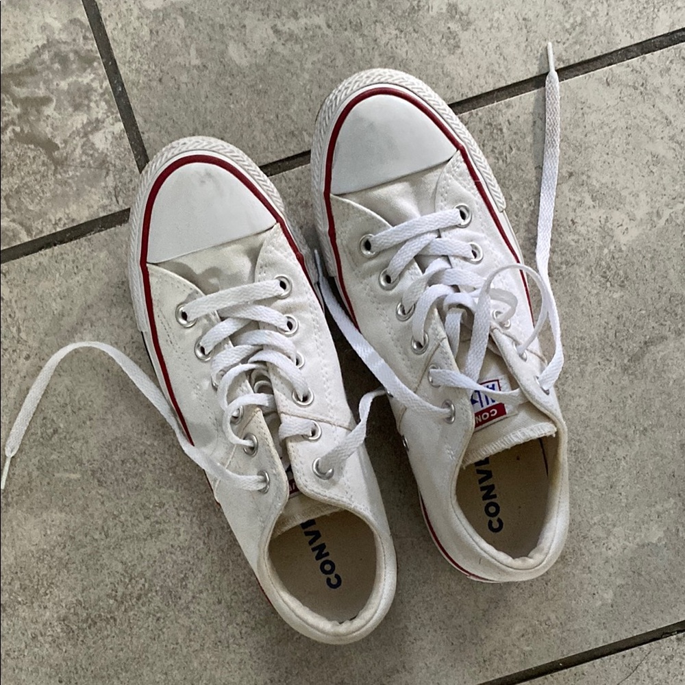 Converse White Low Top Sneakers